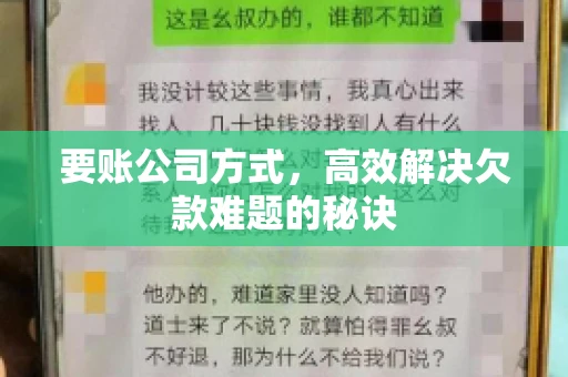 要账公司方式，高效解决欠款难题的秘诀
