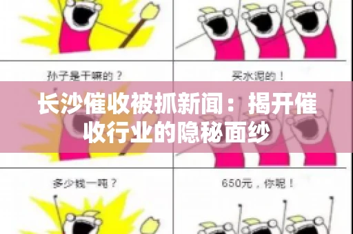 长沙催收被抓新闻：揭开催收行业的隐秘面纱