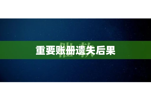 重要账册遗失后果
