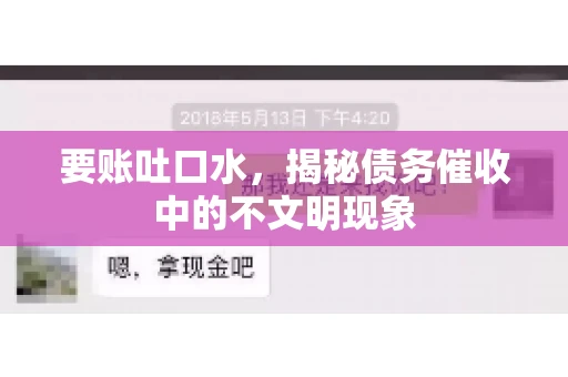 要账吐口水，揭秘债务催收中的不文明现象