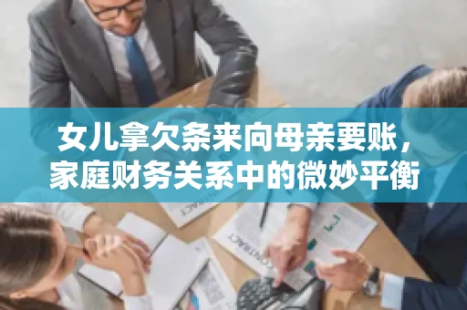 女儿拿欠条来向母亲要账，家庭财务关系中的微妙平衡