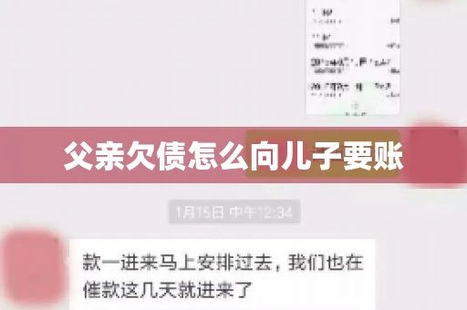 父亲欠债怎么向儿子要账