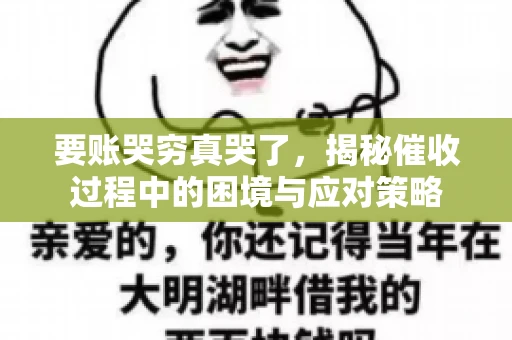 要账哭穷真哭了，揭秘催收过程中的困境与应对策略