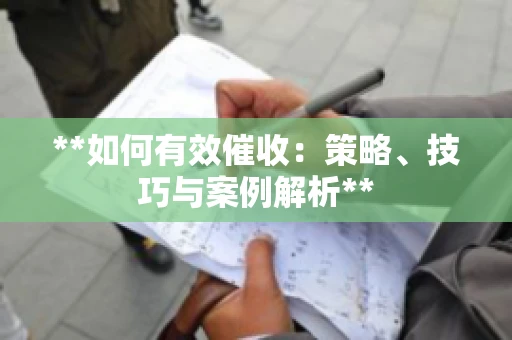**如何有效催收：策略、技巧与案例解析**