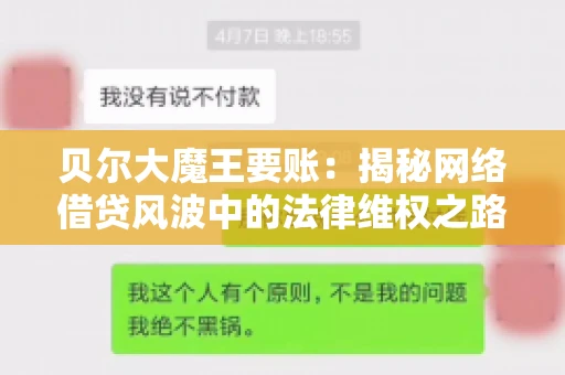 贝尔大魔王要账：揭秘网络借贷风波中的法律维权之路